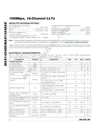 MAX14548EEWL+T Datasheet Page 2