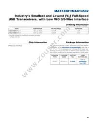 MAX14582EWC+T Datasheet Page 20