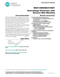 MAX14606EWL+T Datasheet Cover