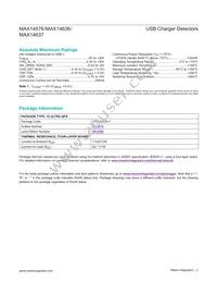 MAX14637CVB+ Datasheet Page 2