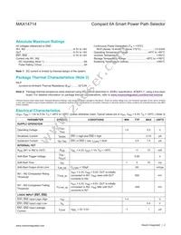 MAX14714EWL+T Datasheet Page 2