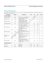 MAX14720EEWA+T Datasheet Page 3