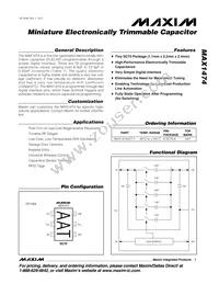 MAX1474AXT+T Datasheet Cover