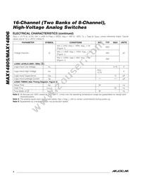 MAX14805ECM+ Datasheet Page 4