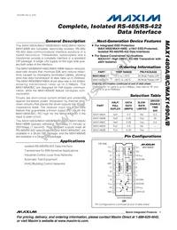 MAX1480BCPI-G10 Datasheet Cover