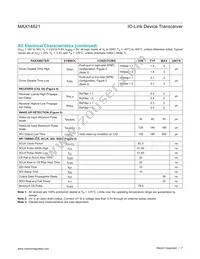 MAX14821EWA+T Datasheet Page 7