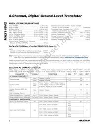 MAX14842ATE+T Datasheet Page 2