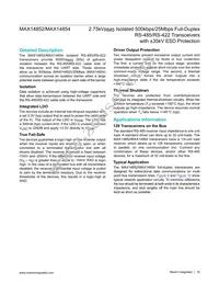 MAX14854GWE+T Datasheet Page 16