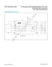 MAX14854GWE+T Datasheet Page 20