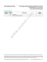 MAX14854GWE+T Datasheet Page 22