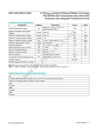 MAX14855GWE+ Datasheet Page 7