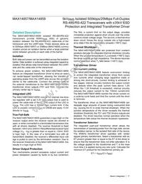 MAX14859GWE+ Datasheet Page 17