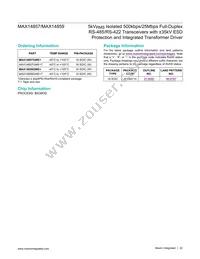 MAX14859GWE+ Datasheet Page 22