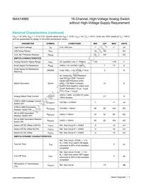 MAX14866UWZ+T Datasheet Page 3