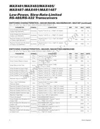 MAX1487CSA+TG068 Datasheet Page 4