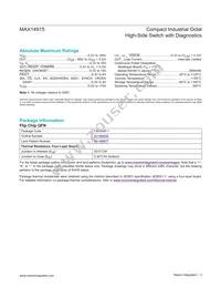 MAX14915AFM+ Datasheet Page 3