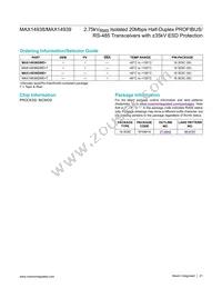 MAX14939GWE+T Datasheet Page 21