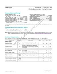 MAX14983EETJ+ Datasheet Page 2