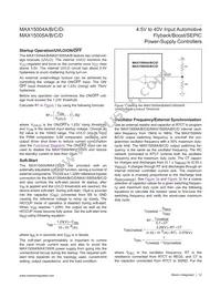 MAX15004BAUE/V+ Datasheet Page 12