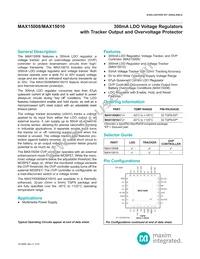 MAX15010ATJ+T Datasheet Cover