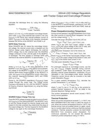 MAX15010ATJ+T Datasheet Page 19