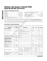 MAX15032ATA+T Datasheet Page 2