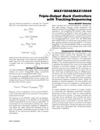 MAX15049ETJ+T Datasheet Page 21