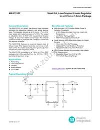 MAX15102EWL+T Datasheet Cover