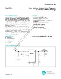 MAX15103EWL+T Datasheet Cover