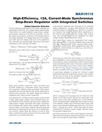 MAX15112EWG+T Datasheet Page 15