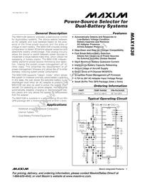 MAX1538ETI+ Datasheet Cover