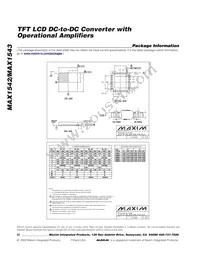 MAX1542ETP+T Datasheet Page 20