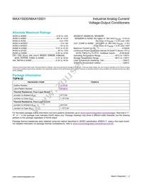 MAX15501GTJ+T Datasheet Page 2
