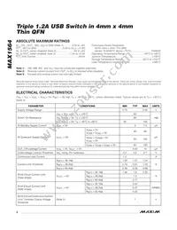 MAX1564ETE+T Datasheet Page 2