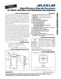 MAX1582ETC+T Datasheet Cover
