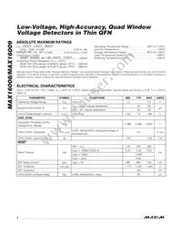 MAX16008TP+T Datasheet Page 2