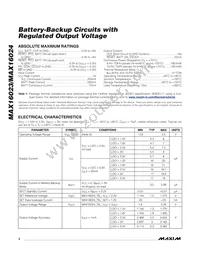 MAX16024LTBS+ Datasheet Page 2