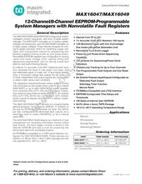 MAX16049ETN+T Datasheet Cover