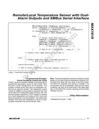 MAX1619MEE Datasheet Page 19