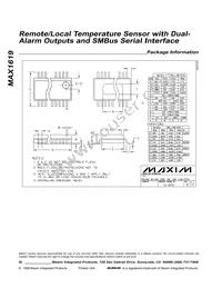 MAX1619MEE Datasheet Page 20