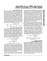 MAX1653EEE+G002 Datasheet Page 21