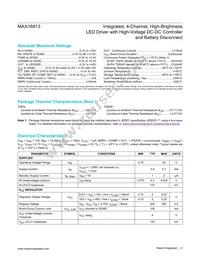MAX16813AUP+ Datasheet Page 2