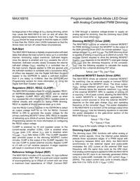 MAX16816ATJ+T Datasheet Page 17