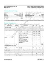 MAX16821CATI+T Datasheet Page 2