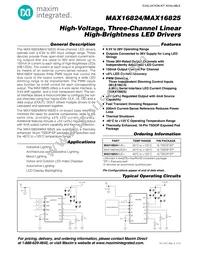 MAX16825AUE+T Datasheet Cover