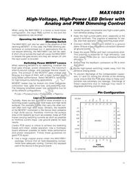 MAX16831ATJ/V+T Datasheet Page 15