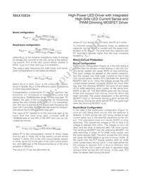 MAX16834ATP/V+ Datasheet Page 16