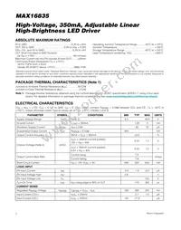 MAX16835ATE+T Datasheet Page 2