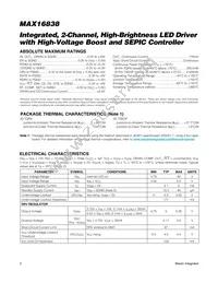 MAX16838AUP+T Datasheet Page 2