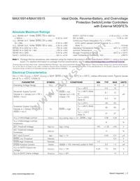 MAX16915AUB/V+T Datasheet Page 2